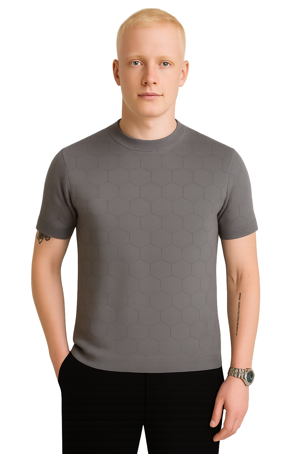 Verno Knitted T-Shirt CT02